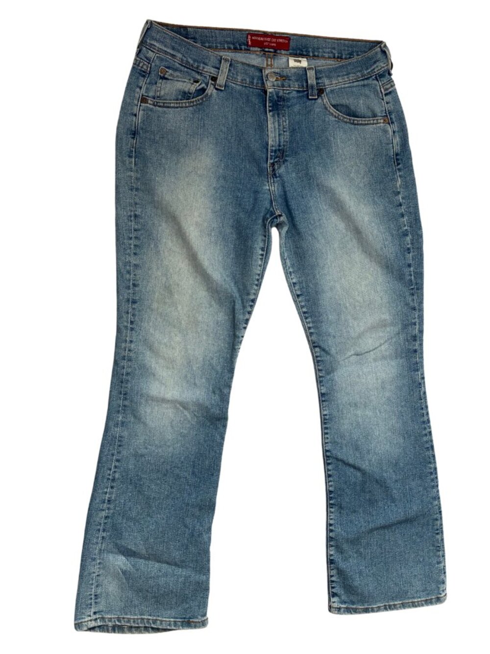 Levi's 515 Nouveau Bootcut Jeans Women's Size 12 Low Rise Light Wash Denim